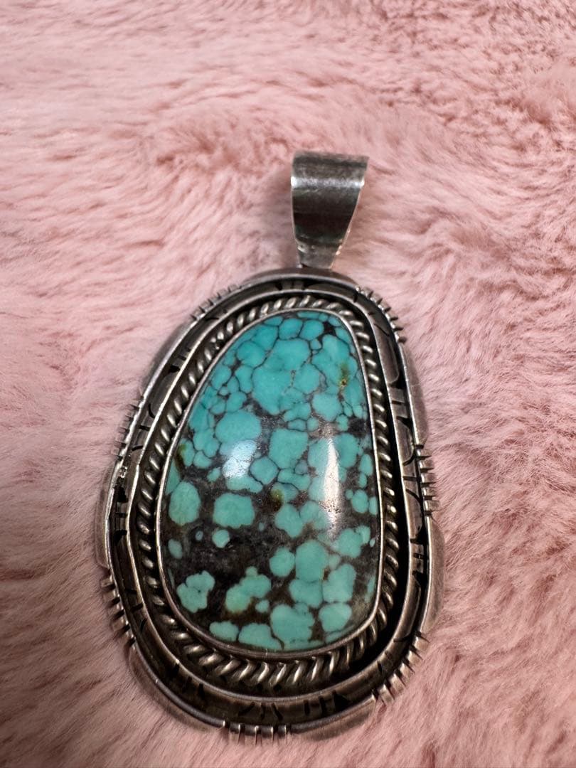 ターコイズ シルバー ペンダントトップ SAAD 約29g - メルカリ