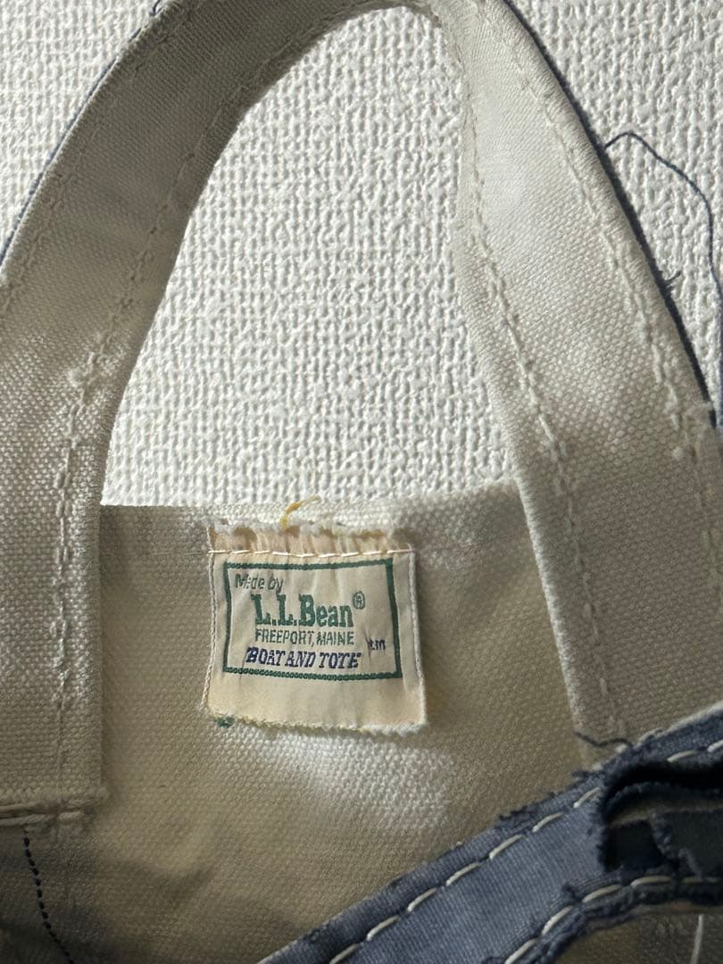 80s L.L.Bean BOTE&TOTE ギザタグ NAVY/LARGE