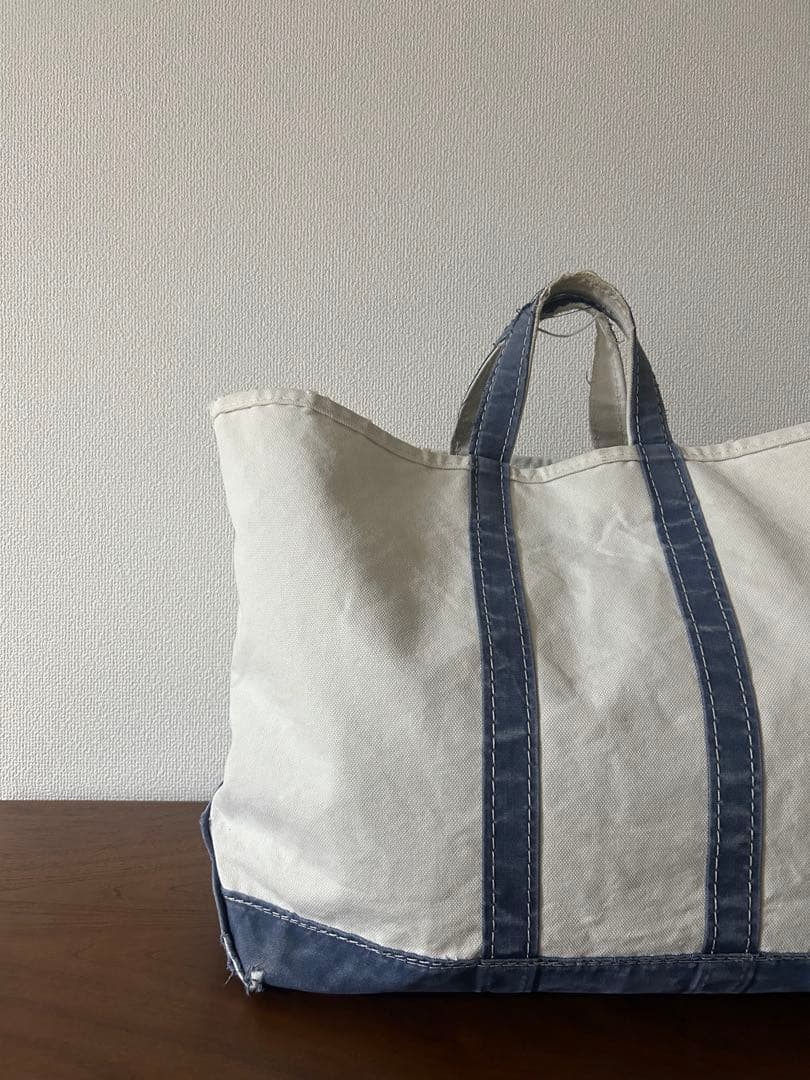 80s L.L.Bean BOTE&TOTE ギザタグ NAVY/LARGE