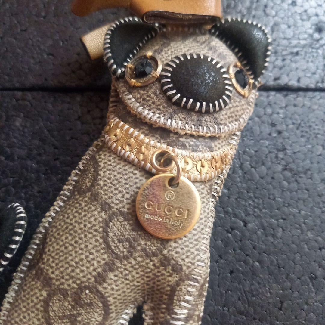 GUCCI 犬グッチ GGプラス グッチョリ オリバー パグ ドッグ 犬 キーホ