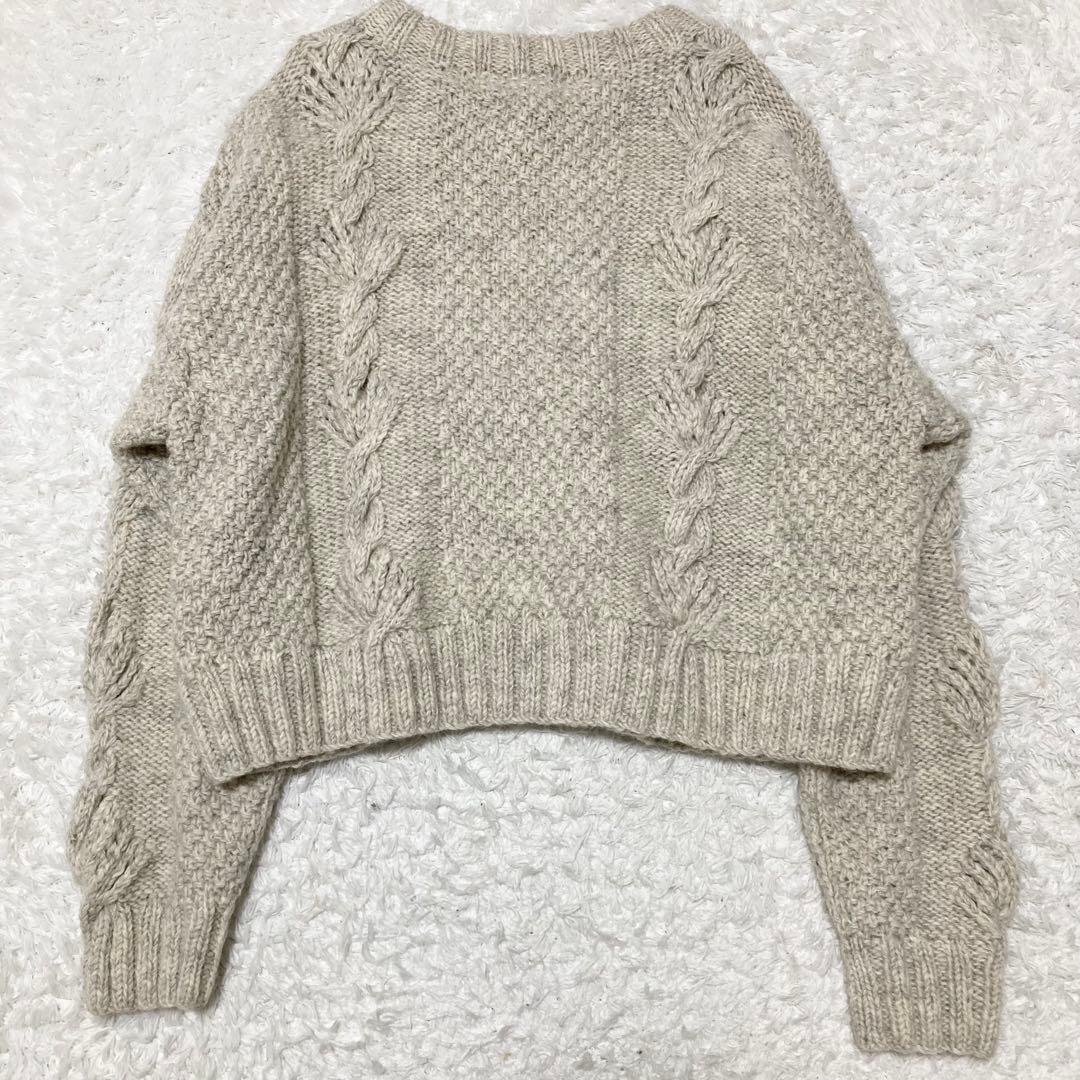 極美品♡ シールームリン NPL HMシェルケーブルflowerカーディガン