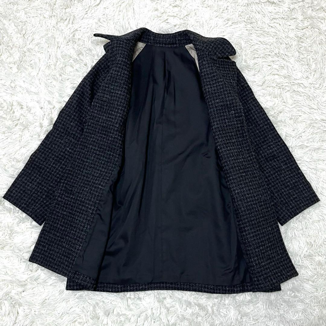 マーガレットハウエル ハリスツイード チェスターコート 格子柄 ウール