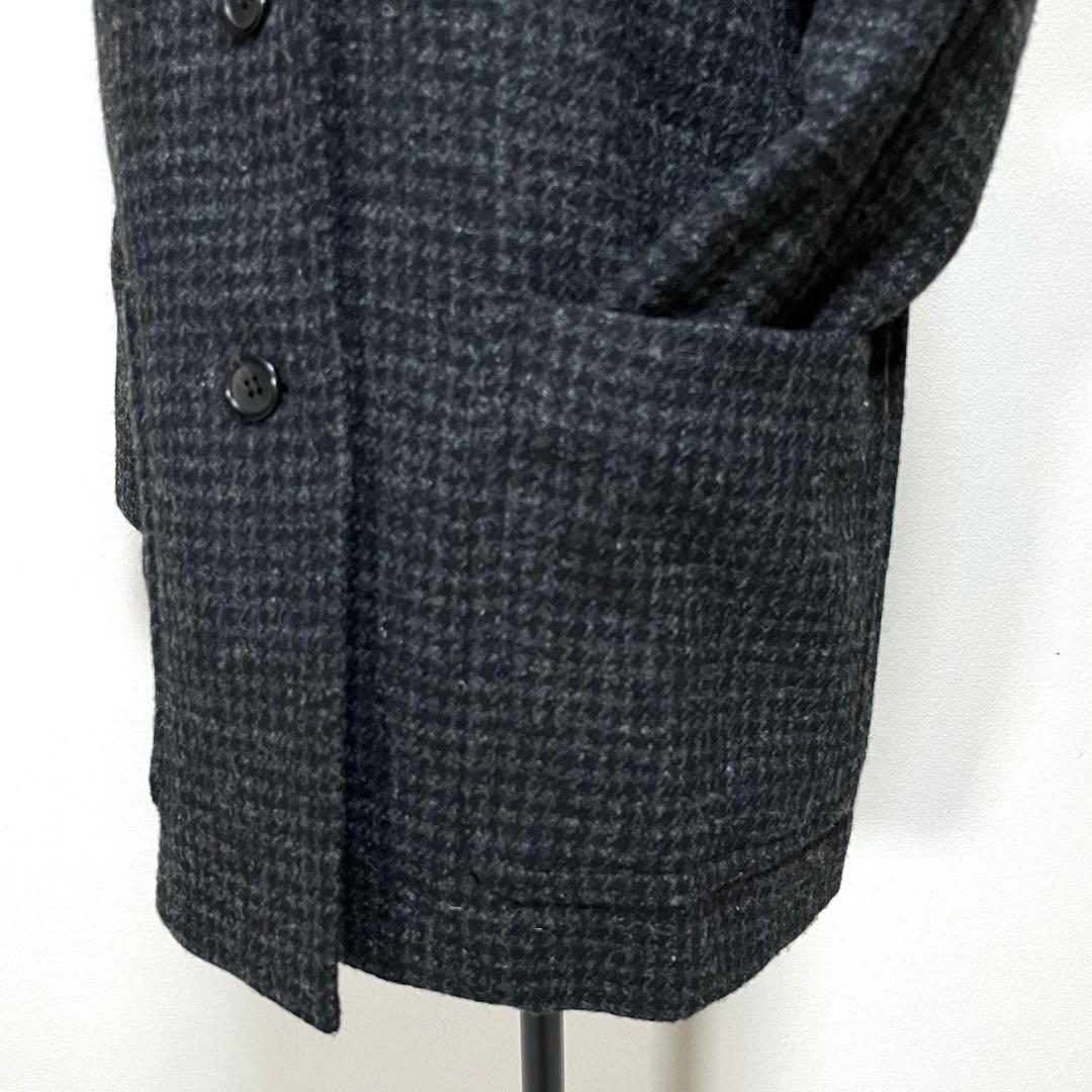 マーガレットハウエル ハリスツイード チェスターコート 格子柄 ウール