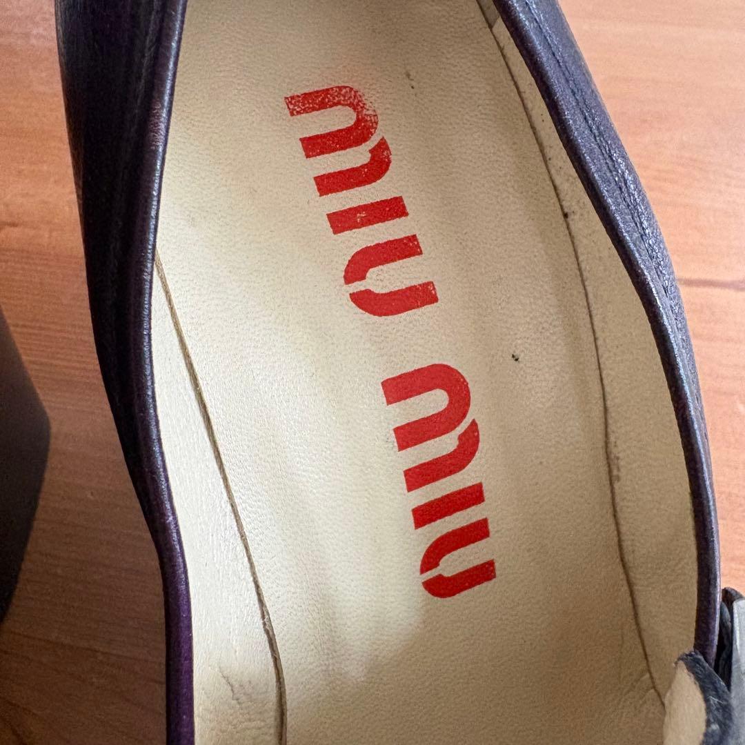 超希少！ MIU MIU 約20年前の商品 ハイヒール 濃紫 ヴィンテージ