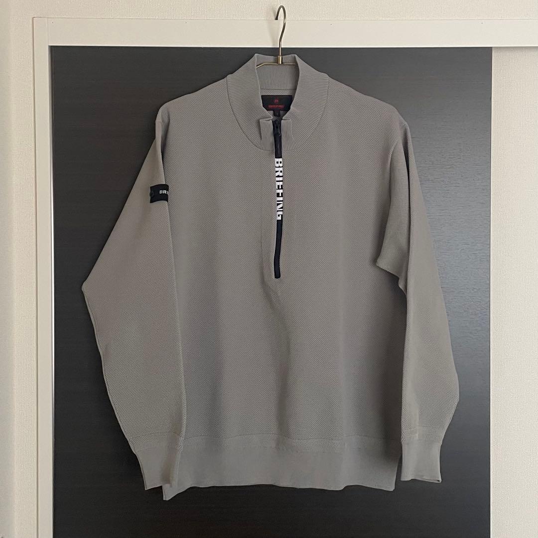 BRIEFING MS WR KNIT HALFZIP TOP グレー L - メルカリ
