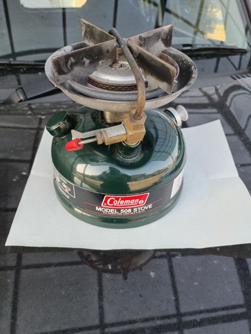 Coleman シングルバーナーコンロ 508モデル コールマン(Coleman)のシングルバーナー508ツーレバーが入荷いたしまし