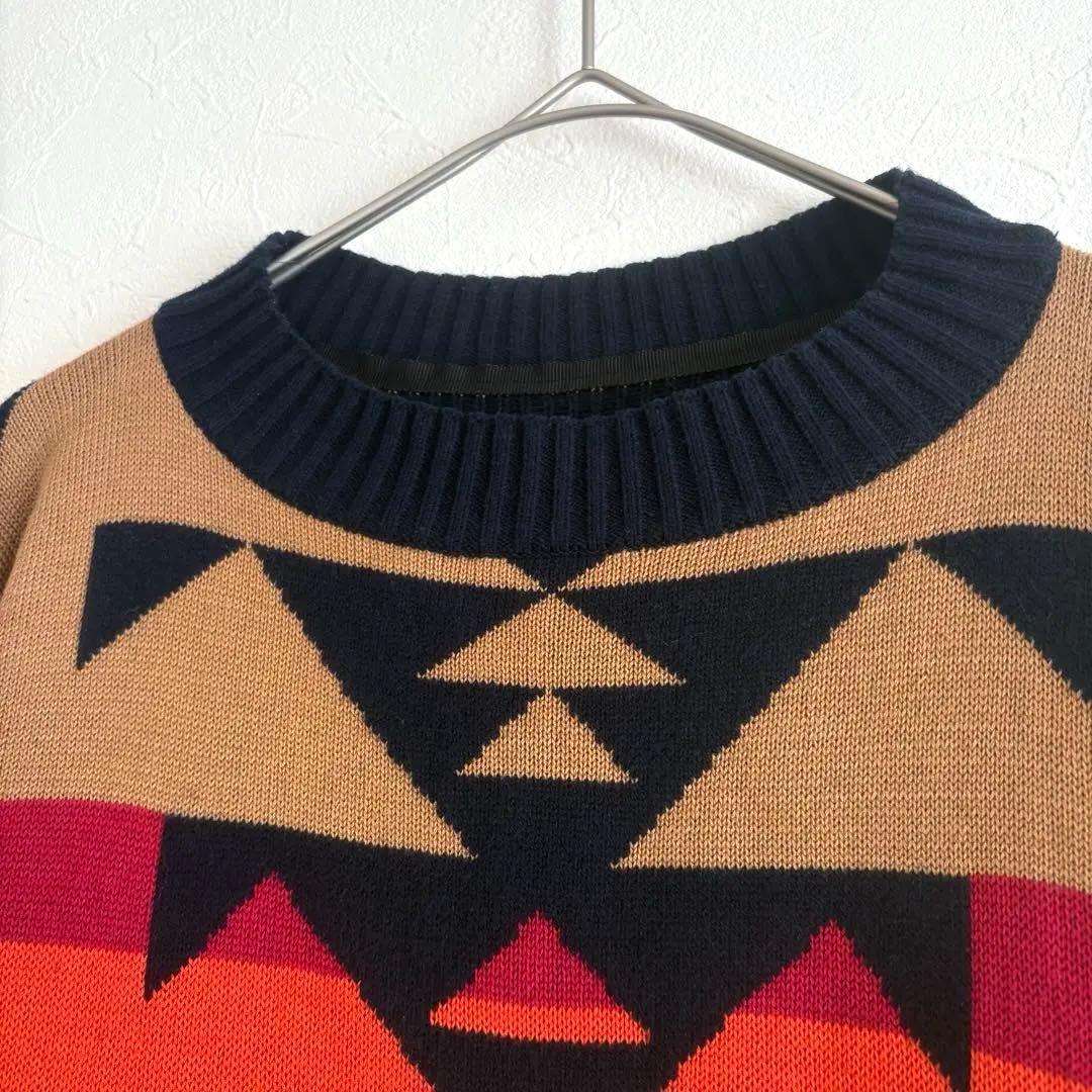 sacai×PENDLETON コラボニット ドローコード チマヨ size2 K107621528