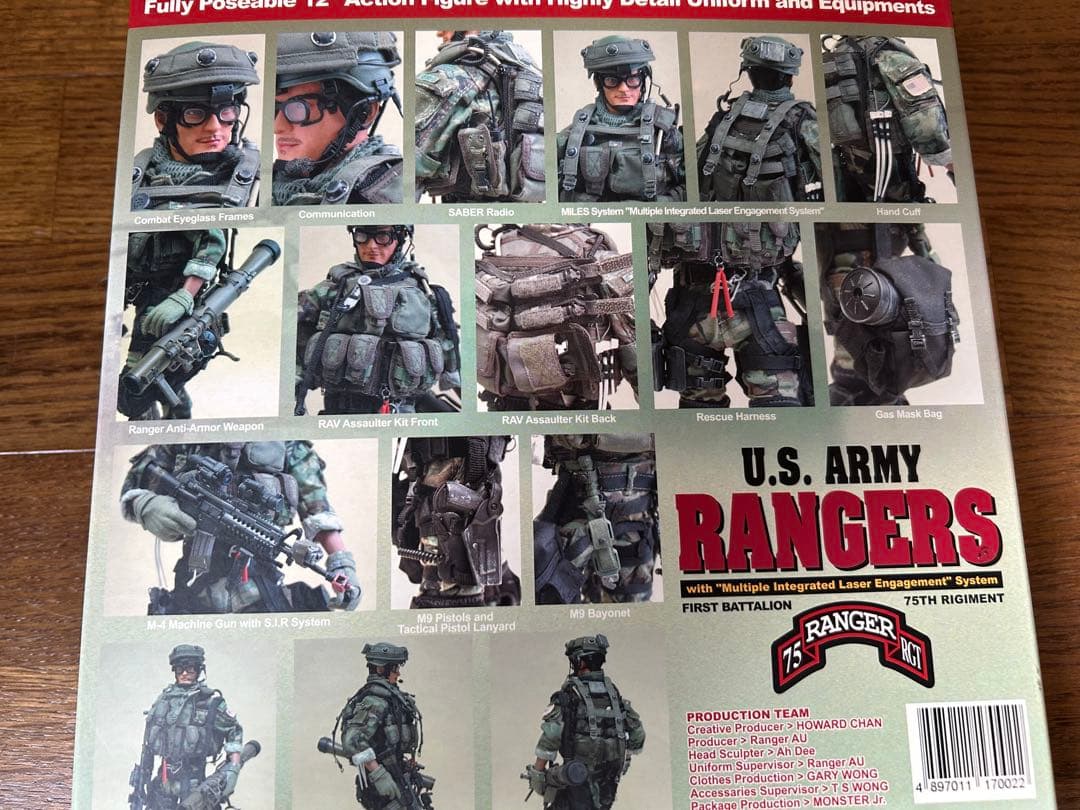 【るんるん】1/6 ホットトイズ U.S.ARMY Rangers未開封品