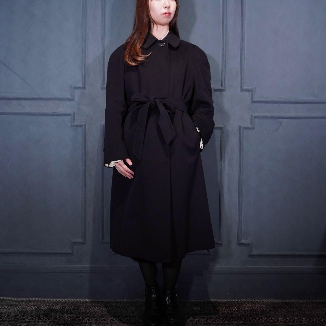 Aquascutumアクアスキュータムピュアカシミヤ100%ステンカラーコート