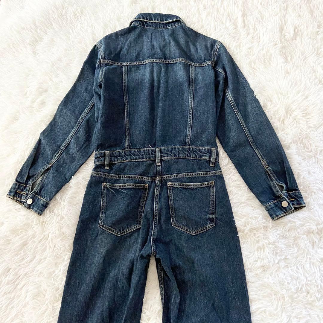 ZARA ザラ デニムジャンプスーツ オールインワン つなぎ - メルカリ