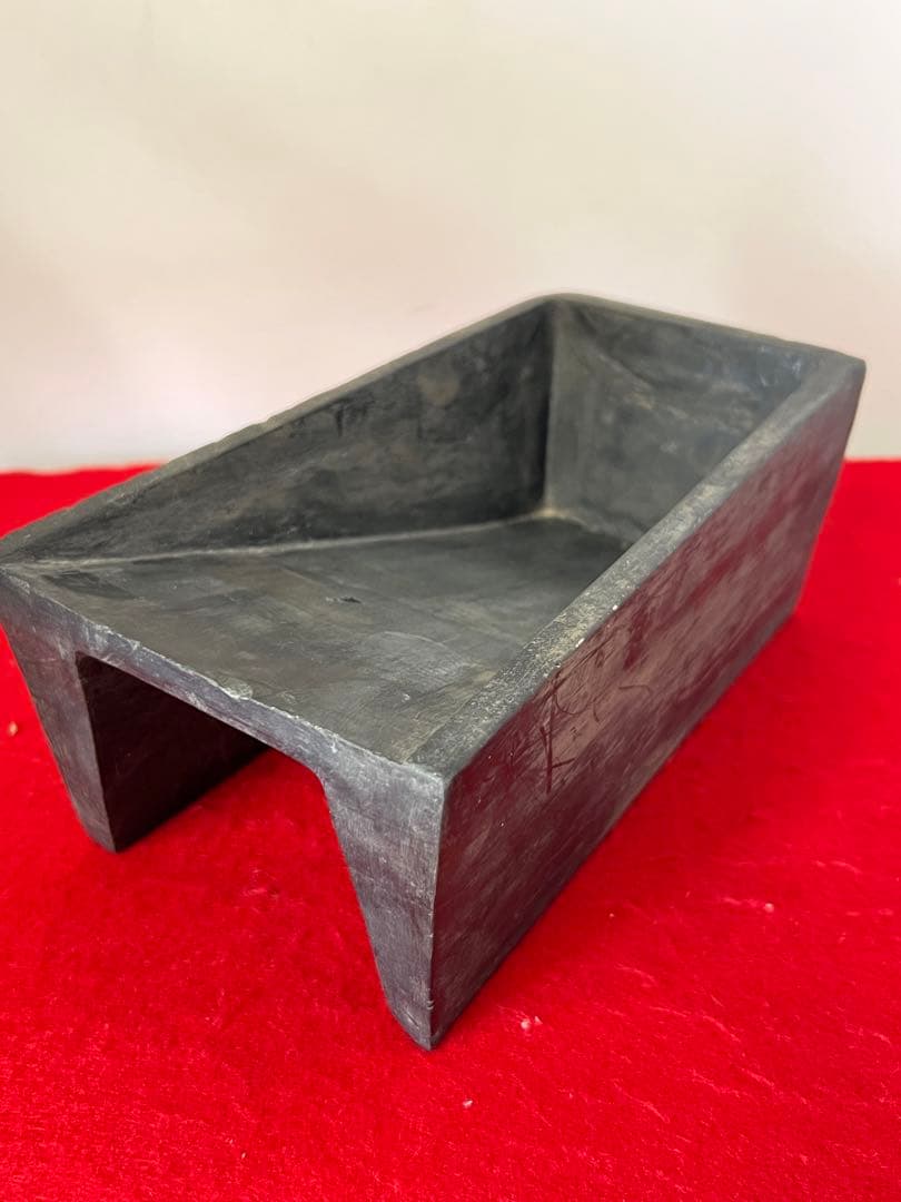 文房具　抄手硯　端溪硯　出土硯　書/C81-0 現品限り】旧麻子坑 端渓硯 魚型 硯 書道硯 きゅうましこう たん