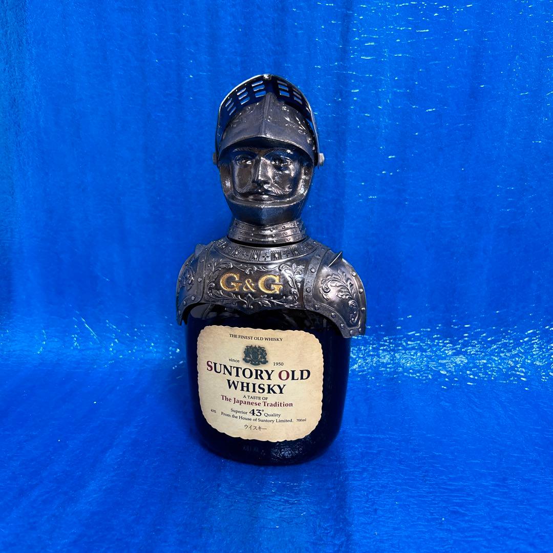 NIKKA ニッカウイスキー ボトルカバー シルバー 騎士 鎧 甲冑 - メルカリ