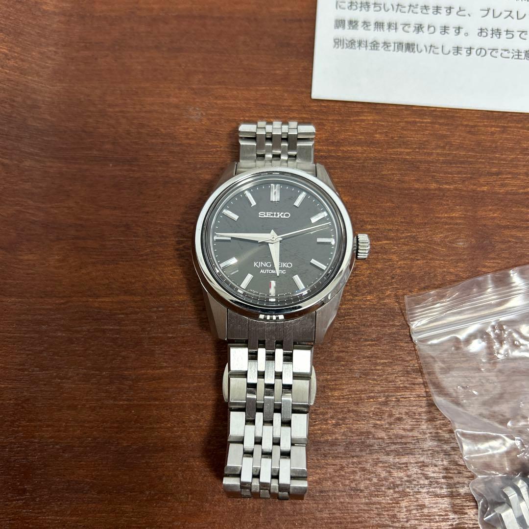 り*ぃ様 キングセイコーSDKS005 (チャコールグレー)美品 SDKS005 キャリバー6R31 37mm チャコールグレー｜キングセイコー