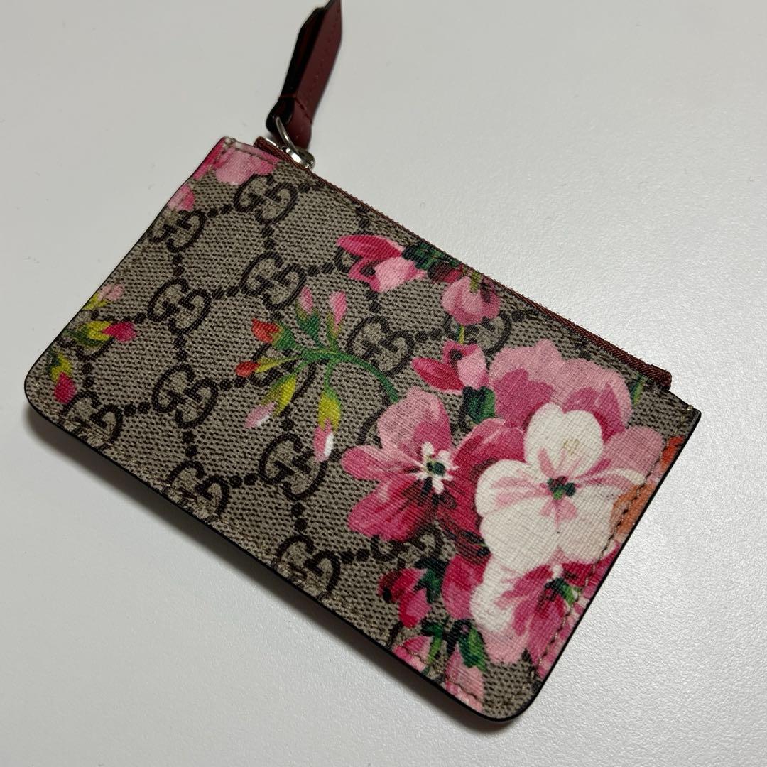 希少】GUCCI グッチ コインケース ブルームス 花柄 キーリング - メルカリ