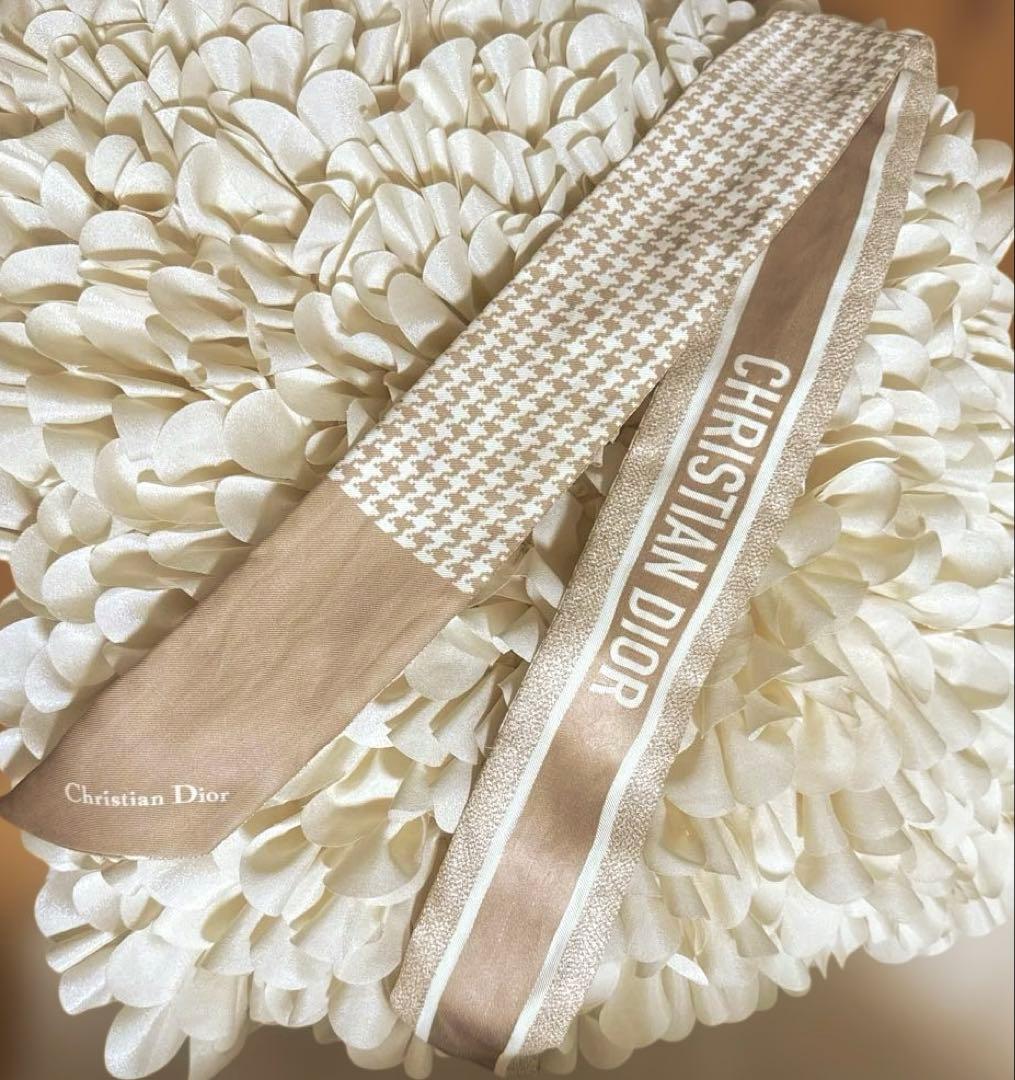 ディオールハウンドトゥース ミッツァ　スカーフ 国内発送☆【DIOR】ディオール ミッツァ スカーフ (Dior/スカーフ