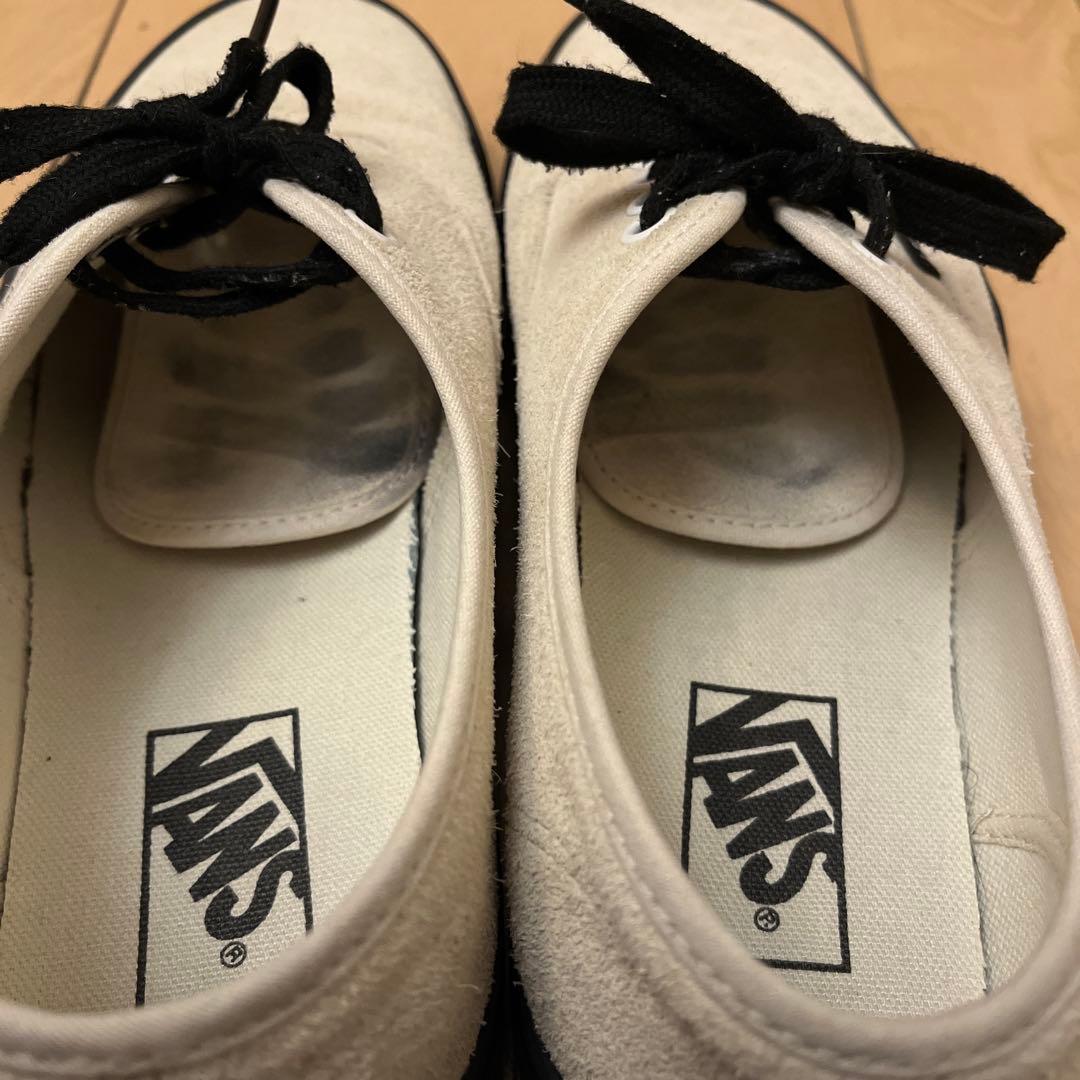 靴 VANS AUTHENTIC SUEDE MARSHMALLOW 26.5cm