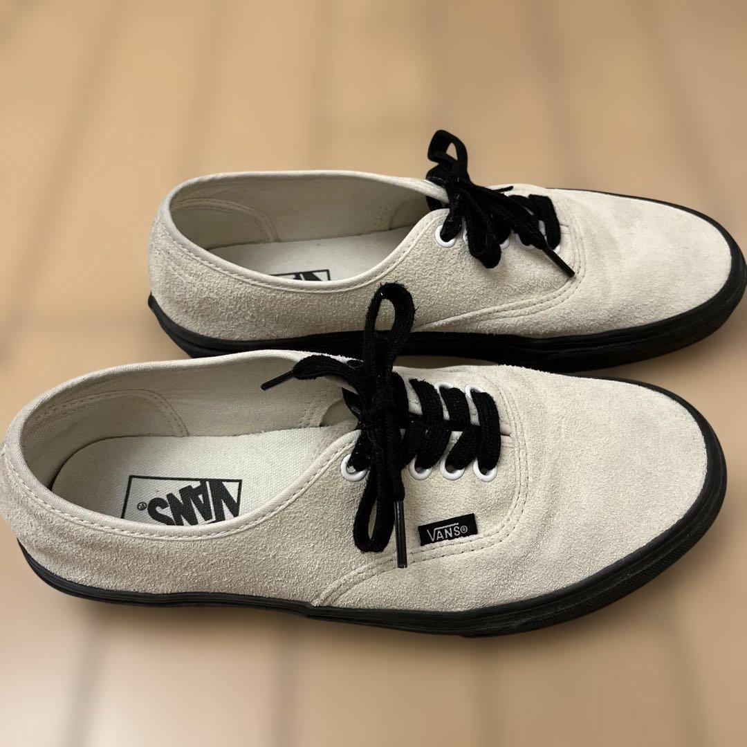 靴 VANS AUTHENTIC SUEDE MARSHMALLOW 26.5cm