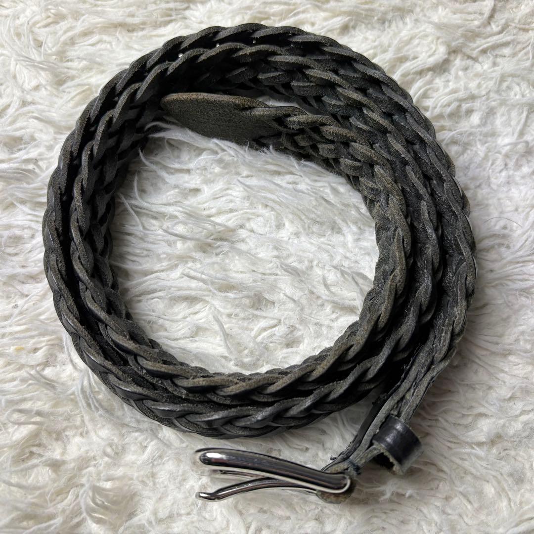 《Whitehouse Cox》Leathbr mesh belt 32/80