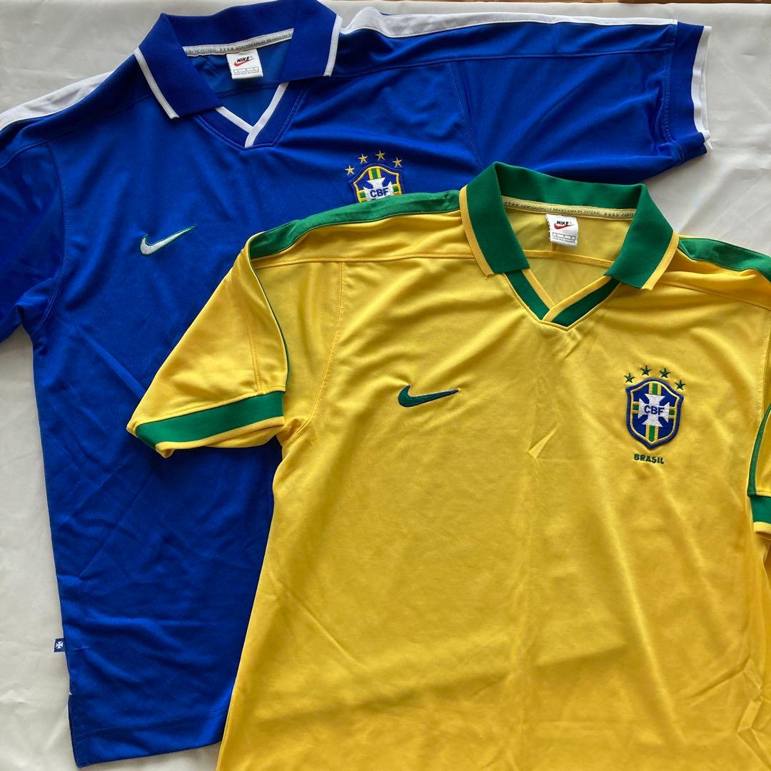 E571 NIKE 日韓W杯 ブラジル代表 アウェイユニフォーム ブラジル代表