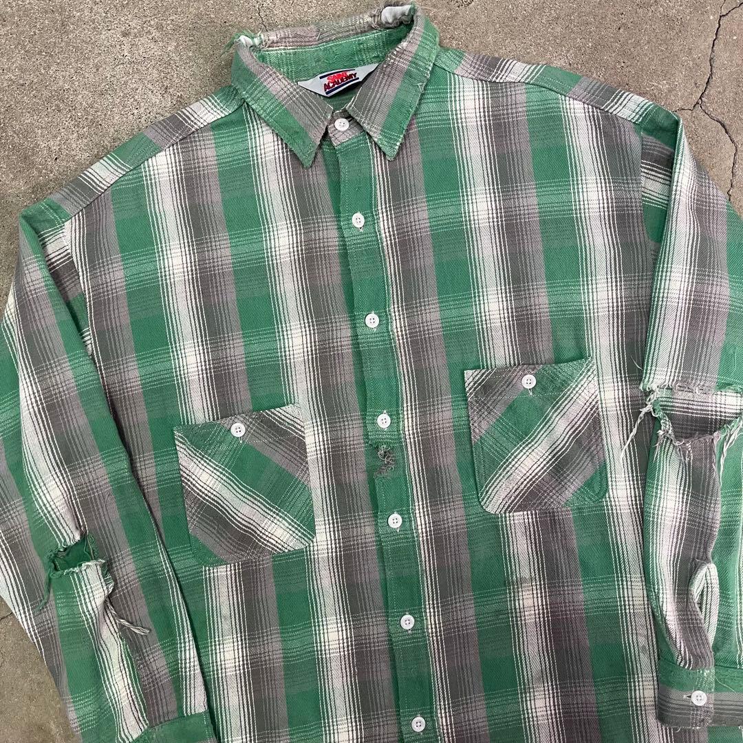 トップス Saint Mxxxxxx SA Flannel Shirt \"Green\" M