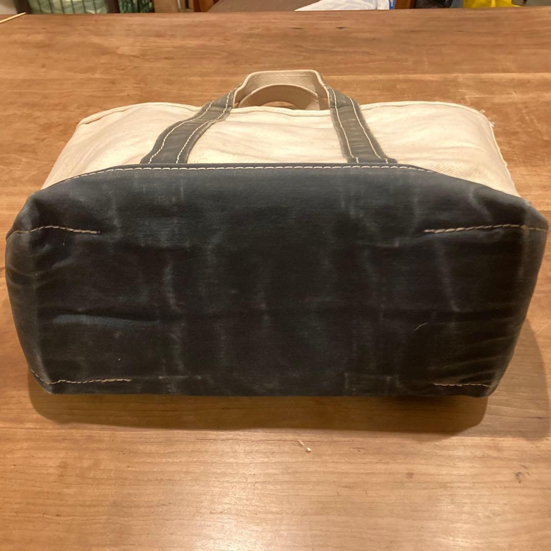 【良品】80s L.L.Bean トートバッグ ネイビー Mサイズ 2色タグ