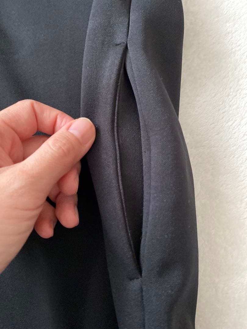 YOKO CHAN ブラック 七分袖 ワンピース - メルカリ