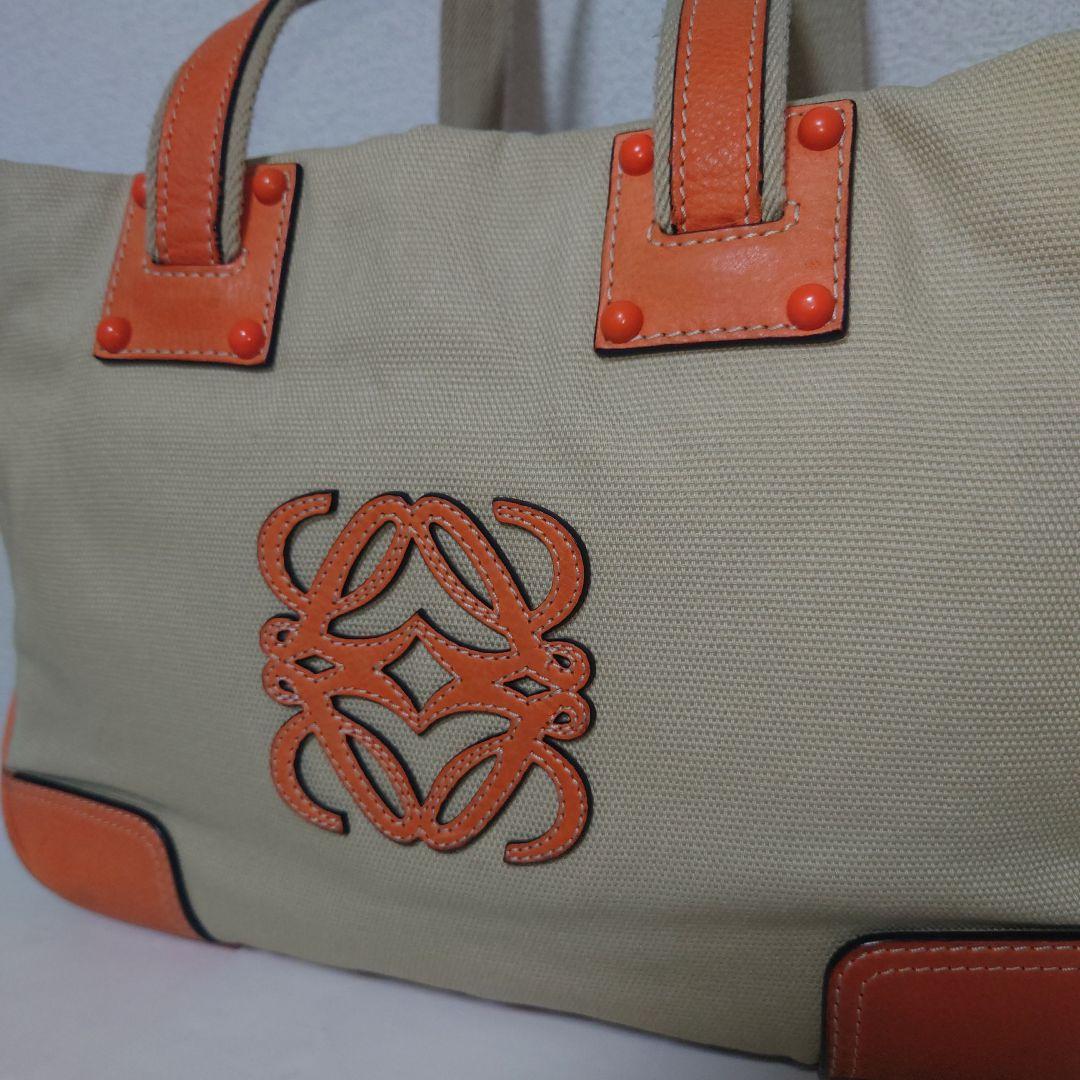 LOEWE ロエベ アナグラム ハンドバッグ トートバック キャンバス