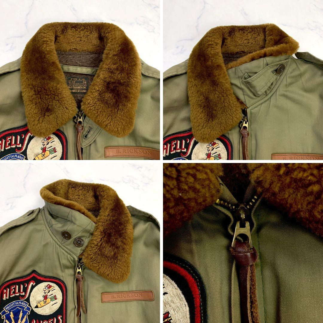 M品番☆ バズリクソンズ B-10 フライトジャケット ワッペン 36 D969