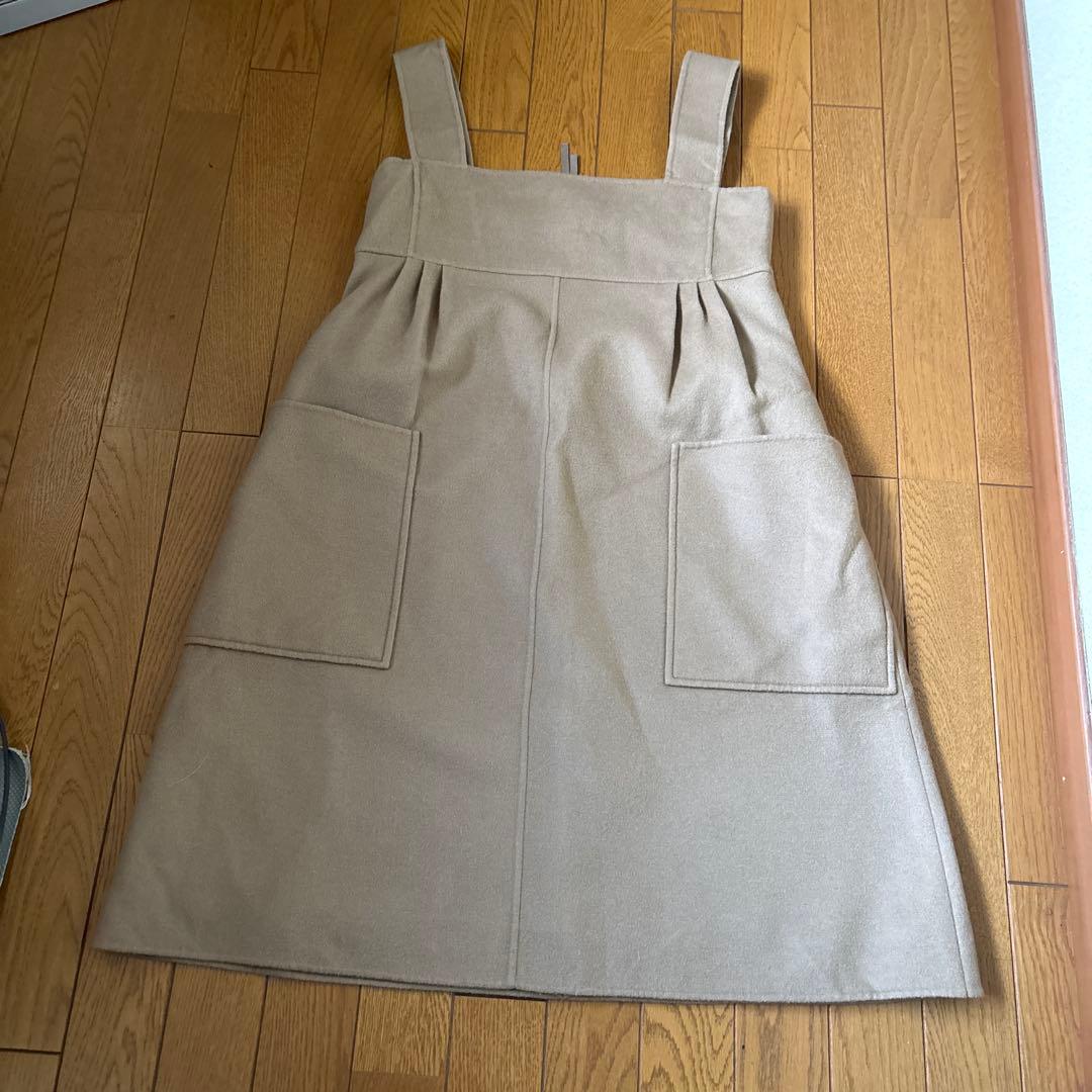 FOXEY カシミヤジャンパースカート　40 美品 FOXEY フォクシー カシミヤ100％ ひざ丈 セミタイト スカート 40