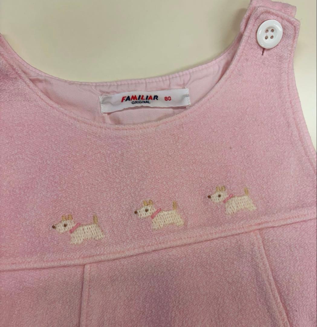 Familiar ファミリア ベビーピンク ワンピース 80 - メルカリ