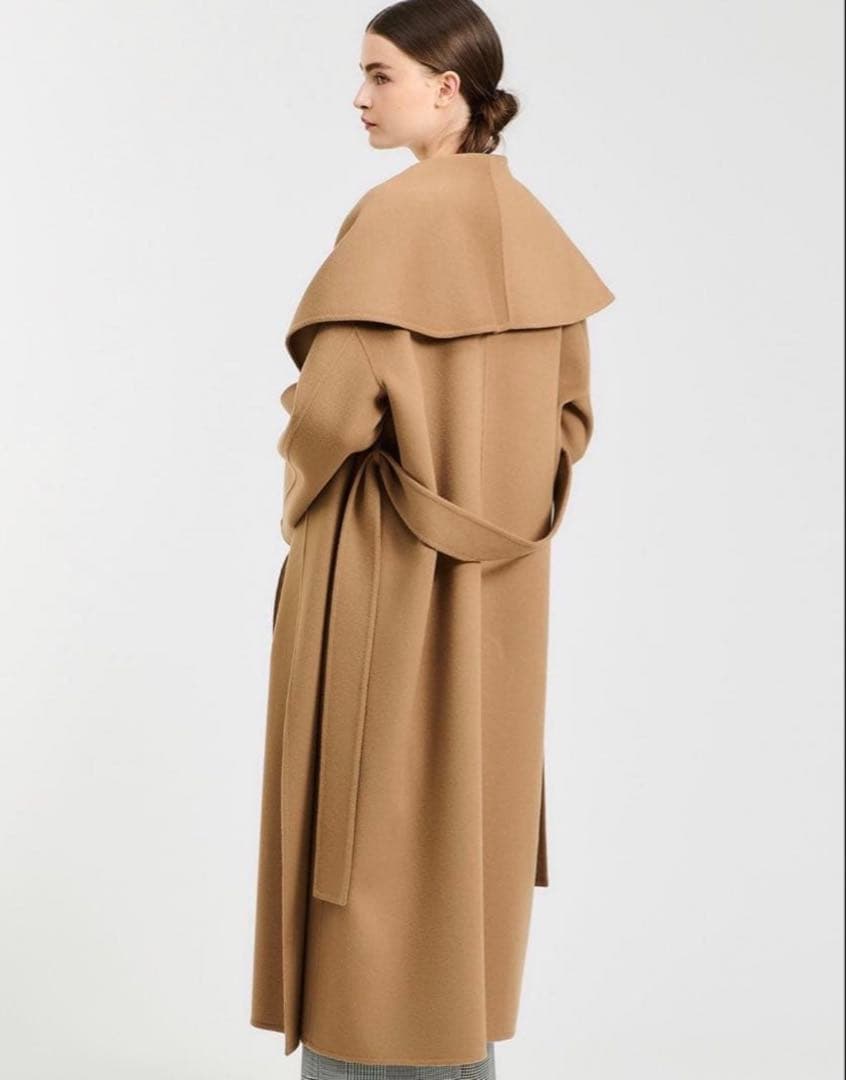 ESTNATION / ウールビーバーショールカラーロングコート キャメル/36