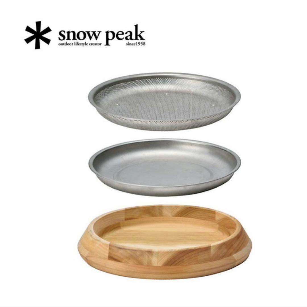  Peak スノーピーク パーティープレート 37.5cm 木製 大皿