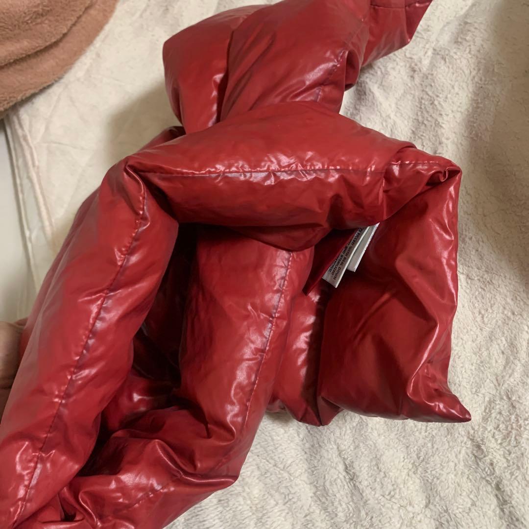 最安値 MONCLER ダウンマフラー SCIARPA レッド