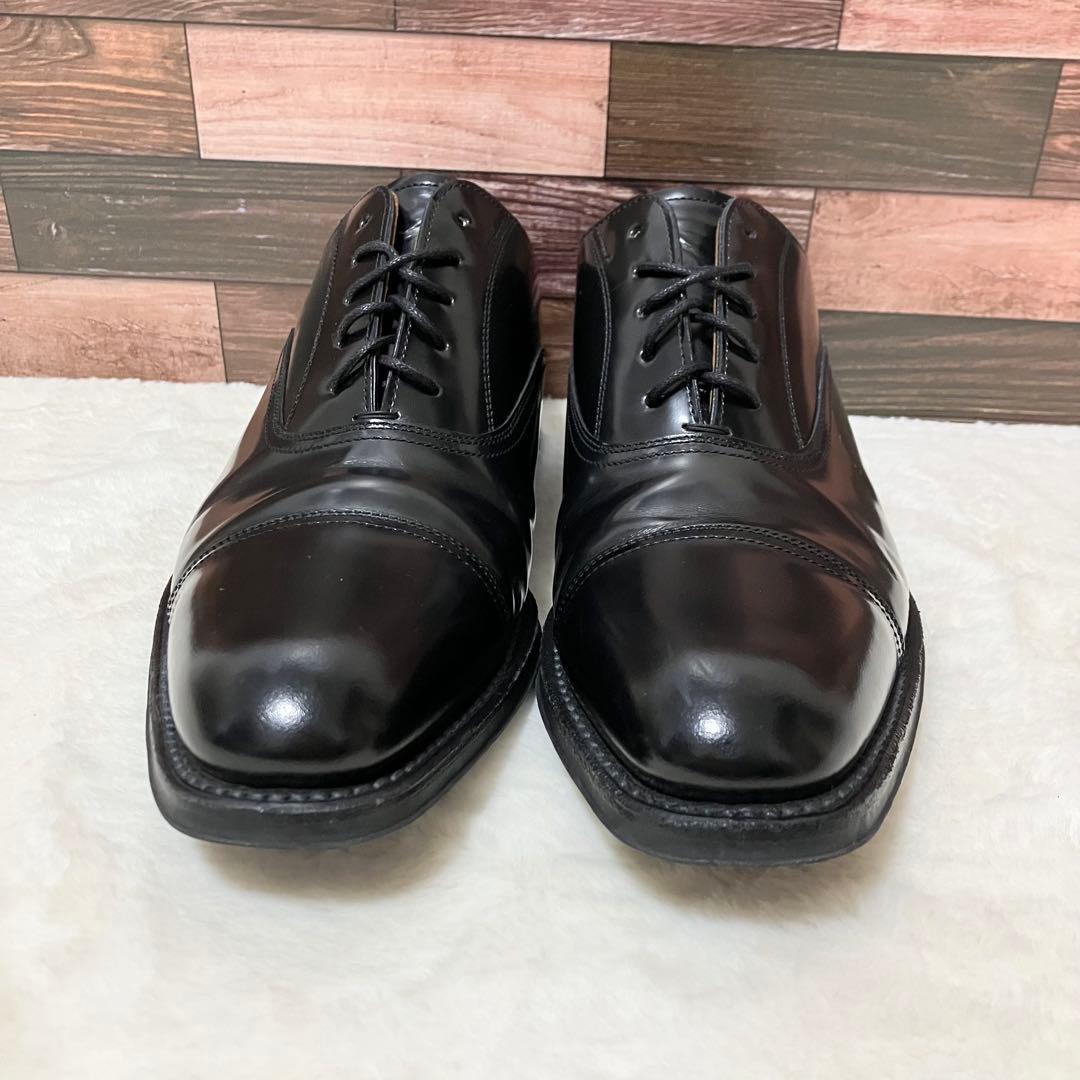 美品 REGAL ストレート 革靴 25.5EEE ビジネス シューズ 黒 革