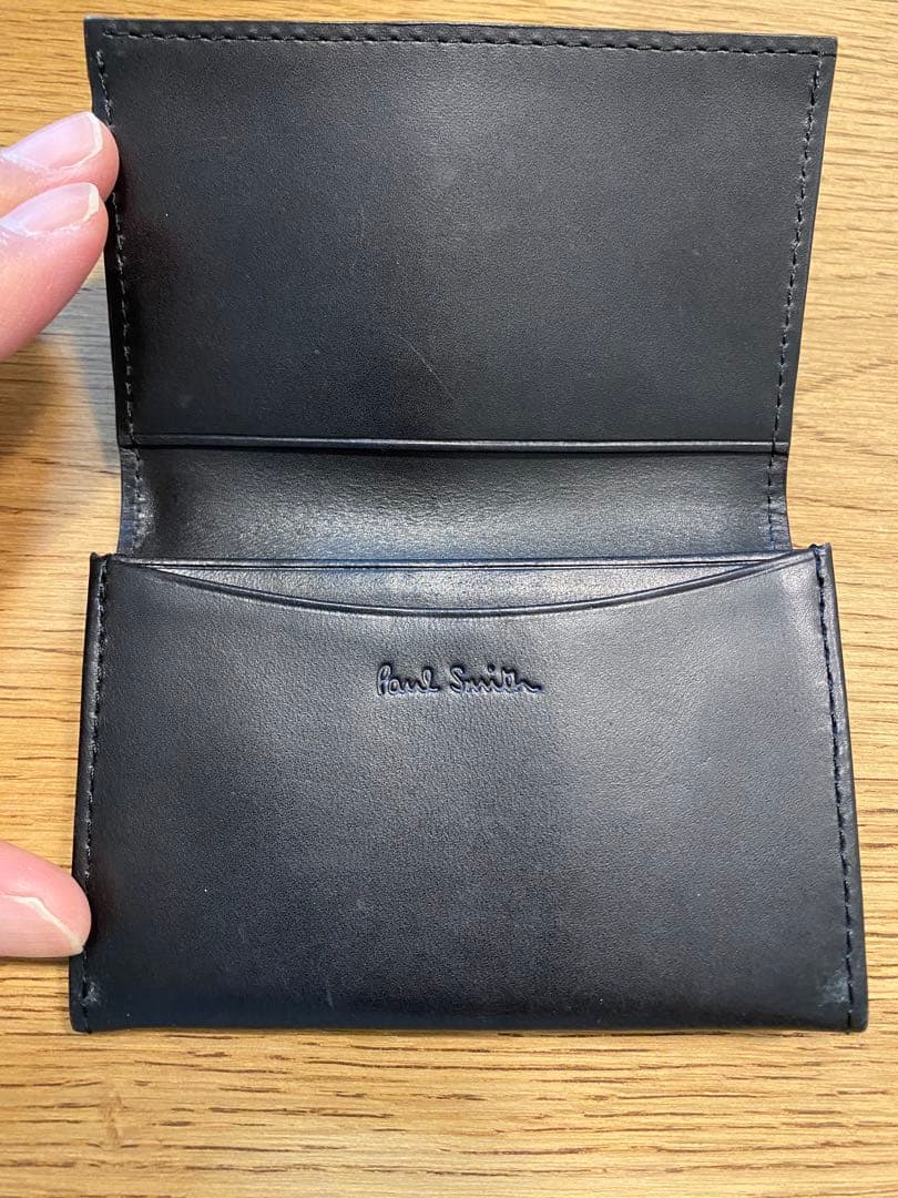 Paul Smith ポールスミス 名刺入れ ブラック レザー - メルカリ
