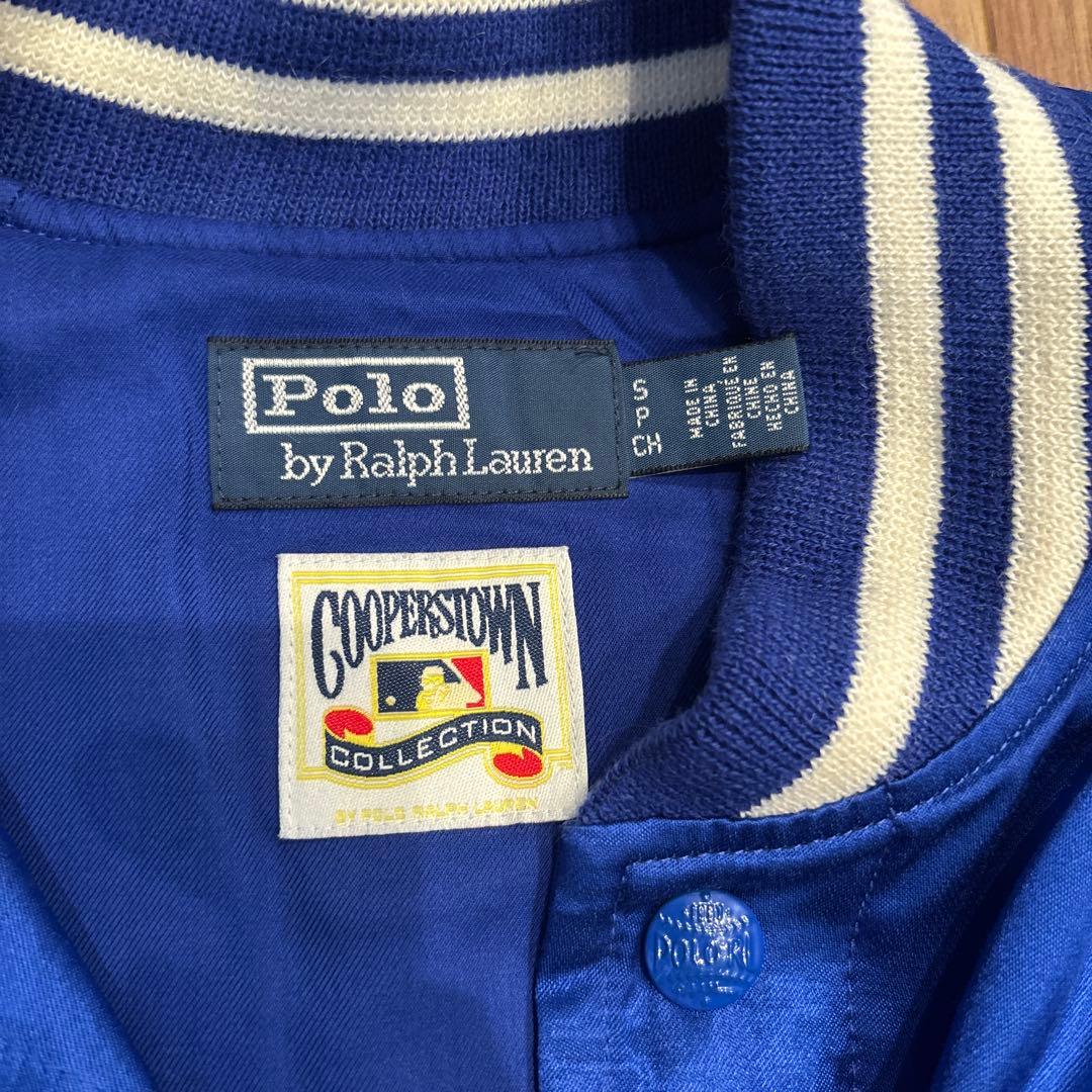 美品ポロ ラルフローレン x ドジャース / スタジャンサテンジャケット