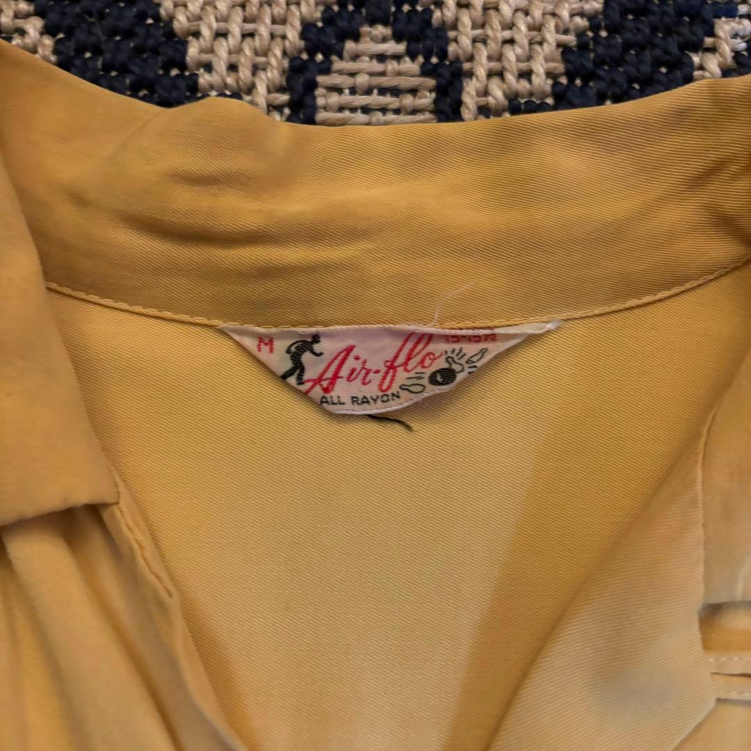 vintage】60s ボーリング レーヨン シャツ Hilton フロッキー - メルカリ