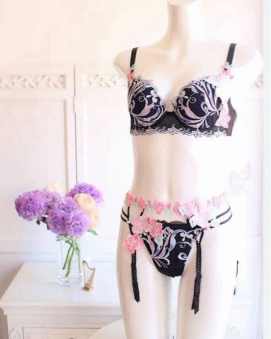 ワコール/サルート 66グループ 新品タグ付 P-upブラTバックD65 BL