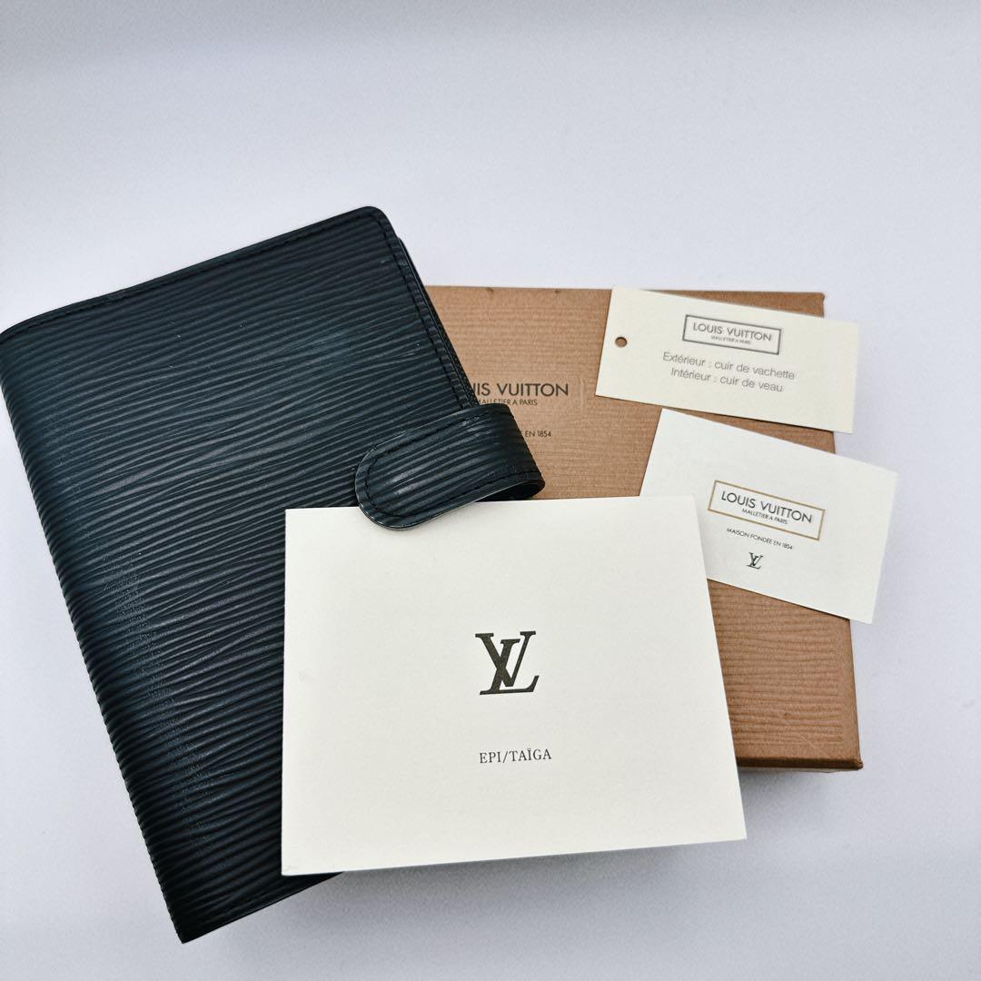 廃盤品 ルイヴィトン 手帳カバー エピ アジェンダPM ゴールド金具 希少