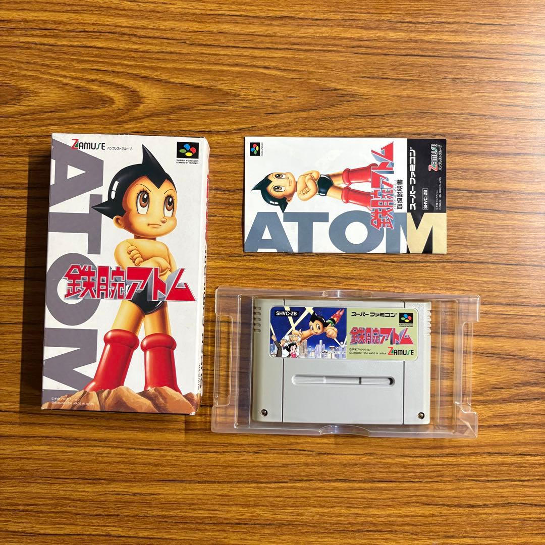 鉄腕アトム SFC スーパーファミコン 箱 説明書 - メルカリ