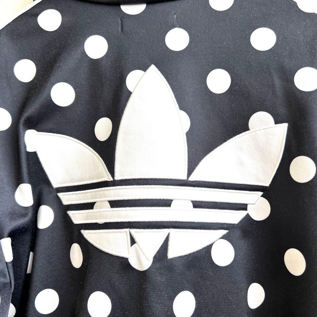 希少L◇ アディダス ドット ジャージ トラック ジャケット adidas 水玉