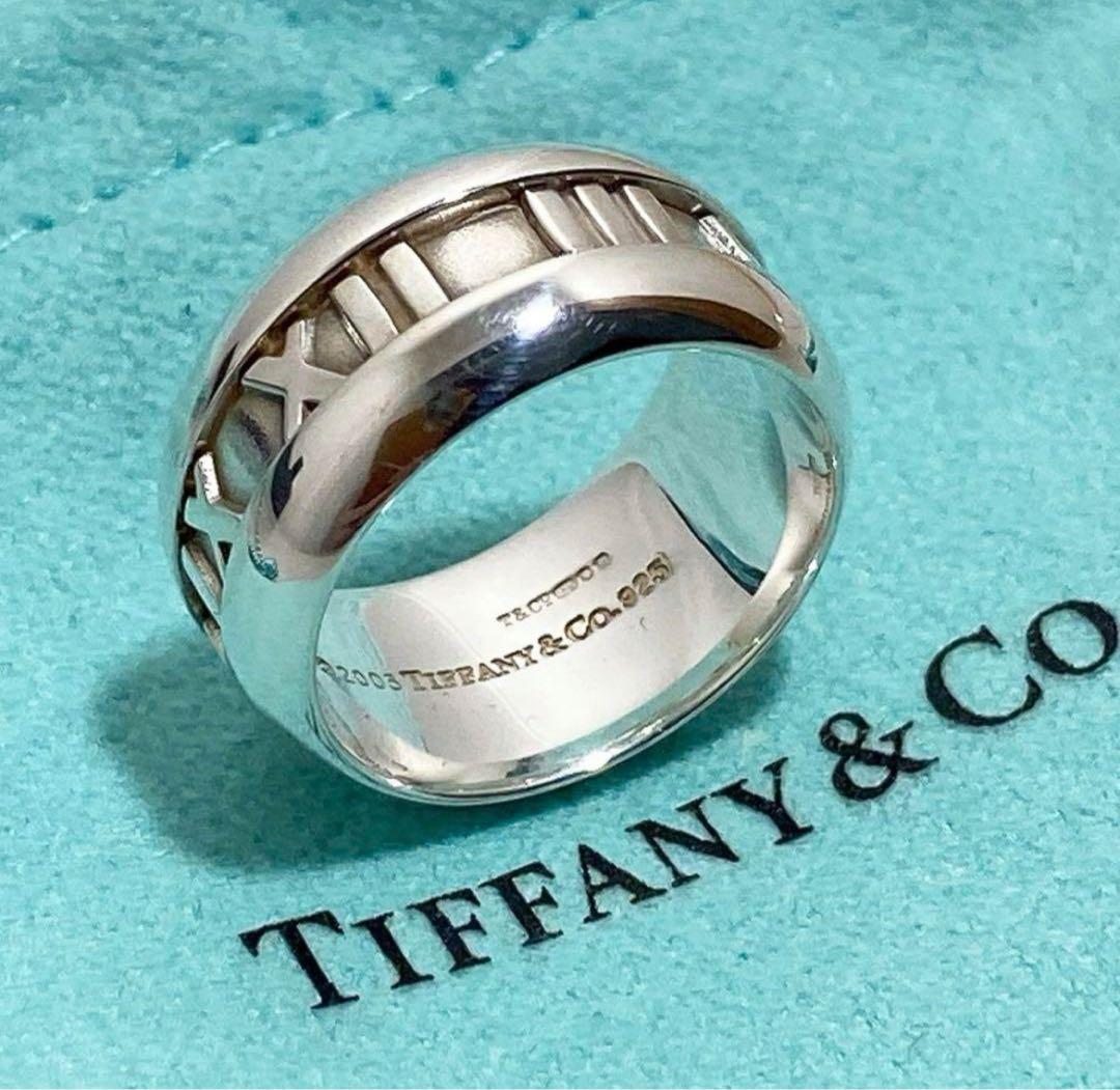 Tiffany アトラス ワイドリング2003ティファニー9号シルバー925美品