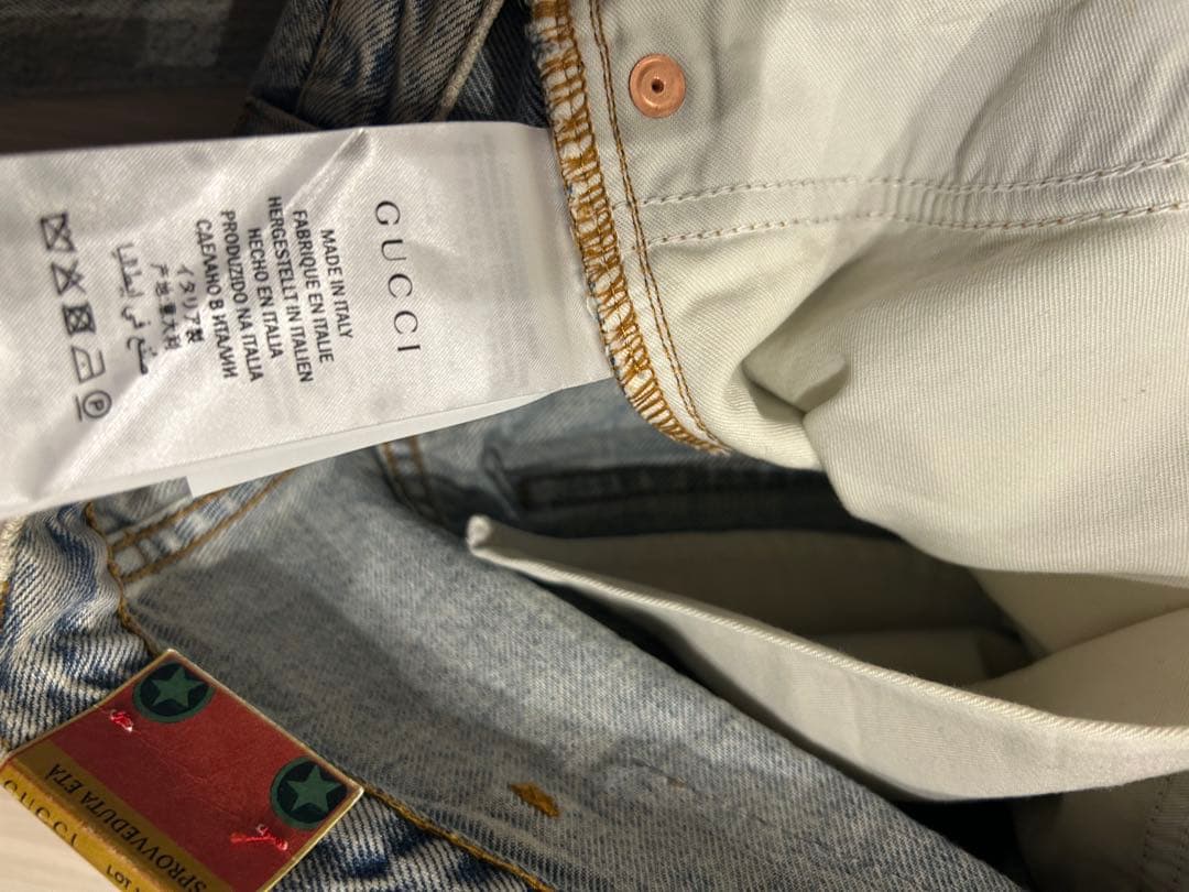 GUCCI未使用デニムパンツ - メルカリ