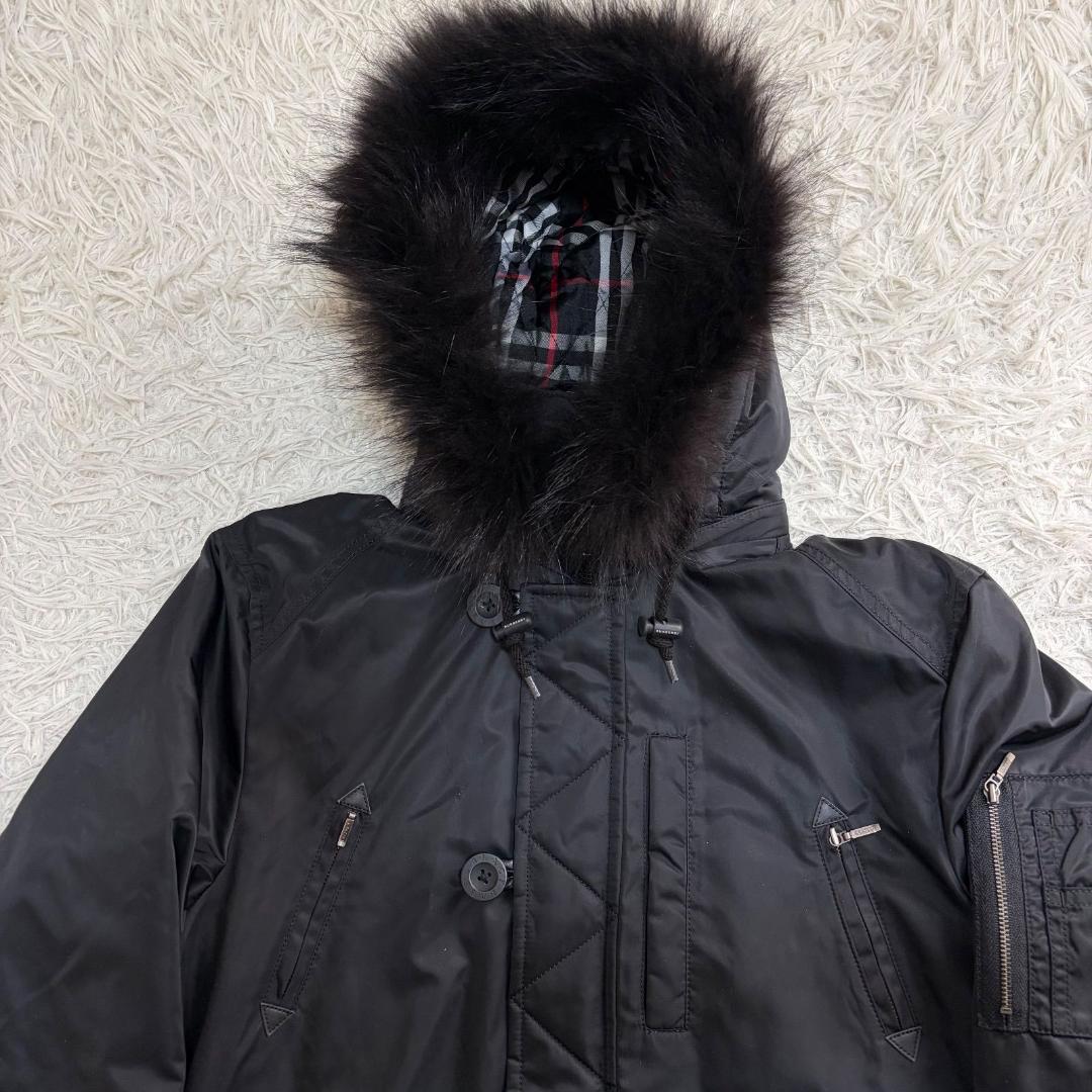 17160✨Y2K バーバリーブラックレーベル L チェック ファージャケット