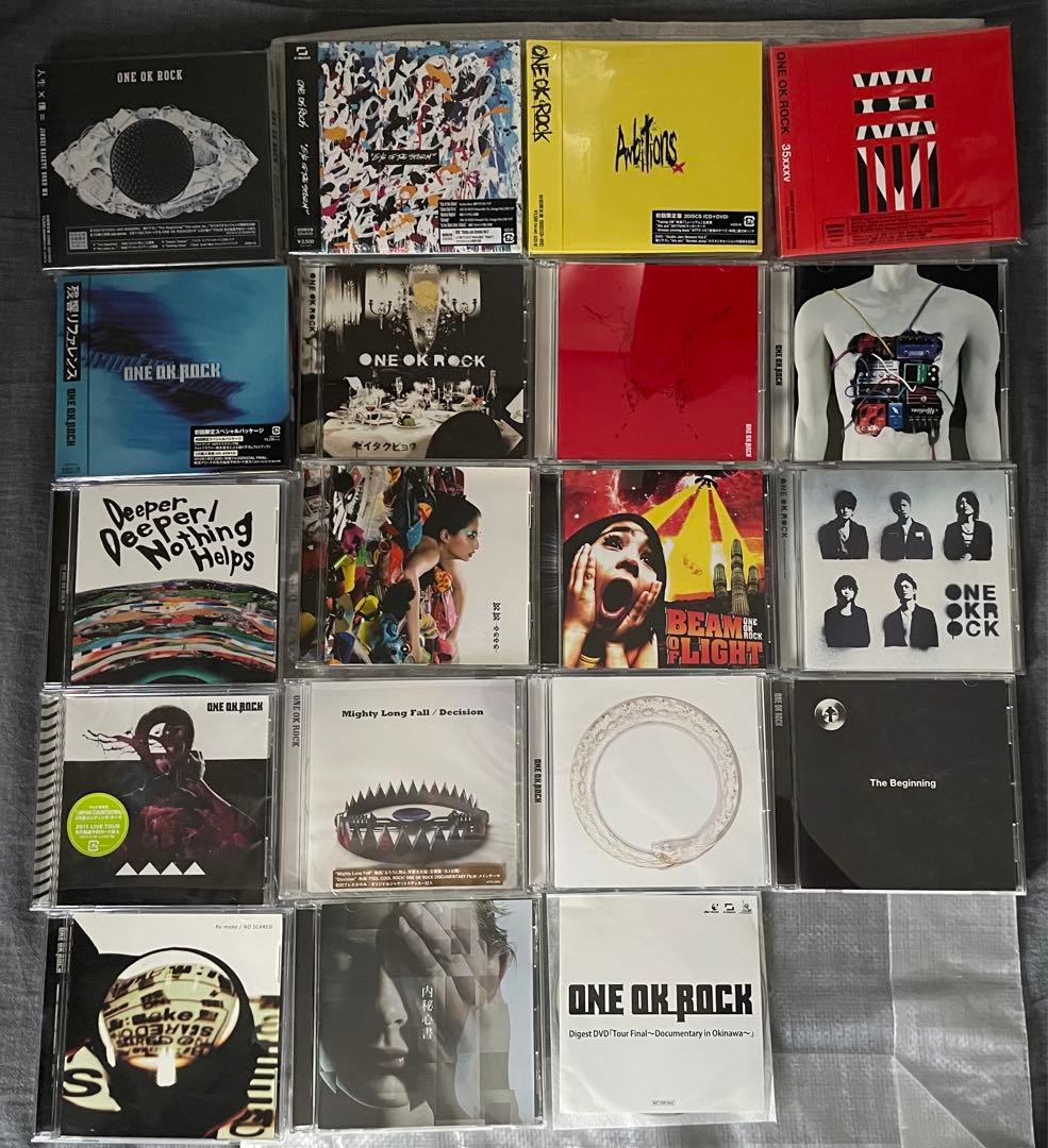 ONE OK ROCK CD 18枚セット DVD付き ワンオク - メルカリ