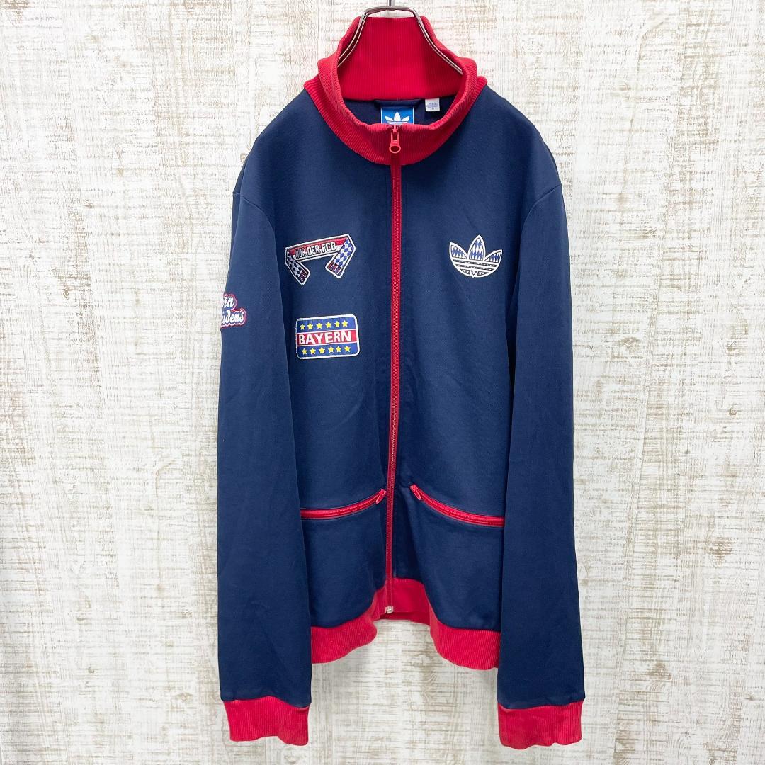 EV68《バイエルンミュンヘン》アディダス　トラックジャケット　刺繡ロゴ