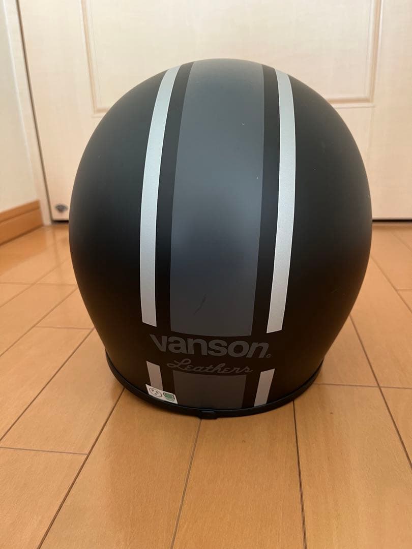 美品 希少限定品 生産終了品vanson ヘルメット マットブラック - メルカリ