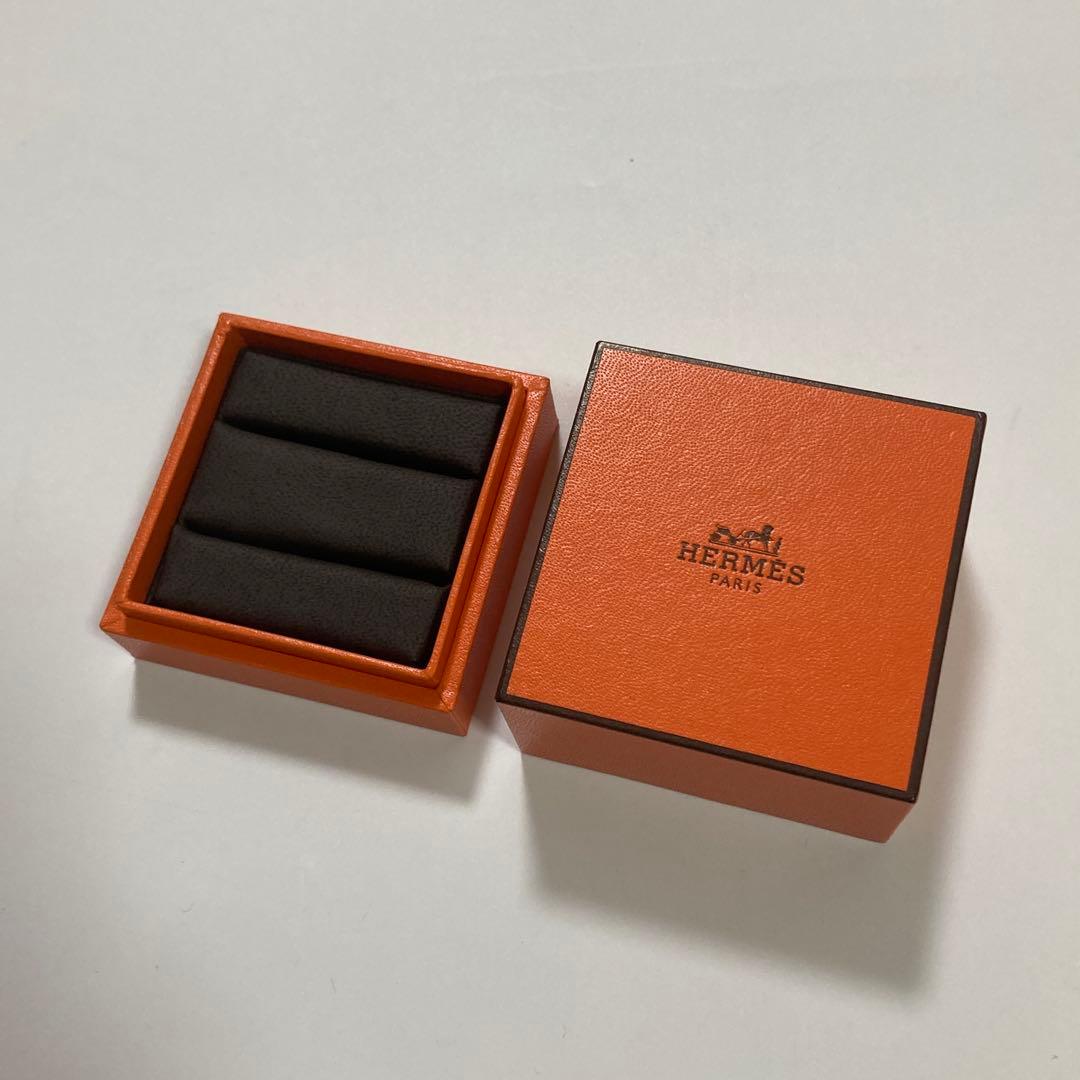 美品 エルメス ペアリングケース 指輪入れ 空箱 ジュエリーボックス
