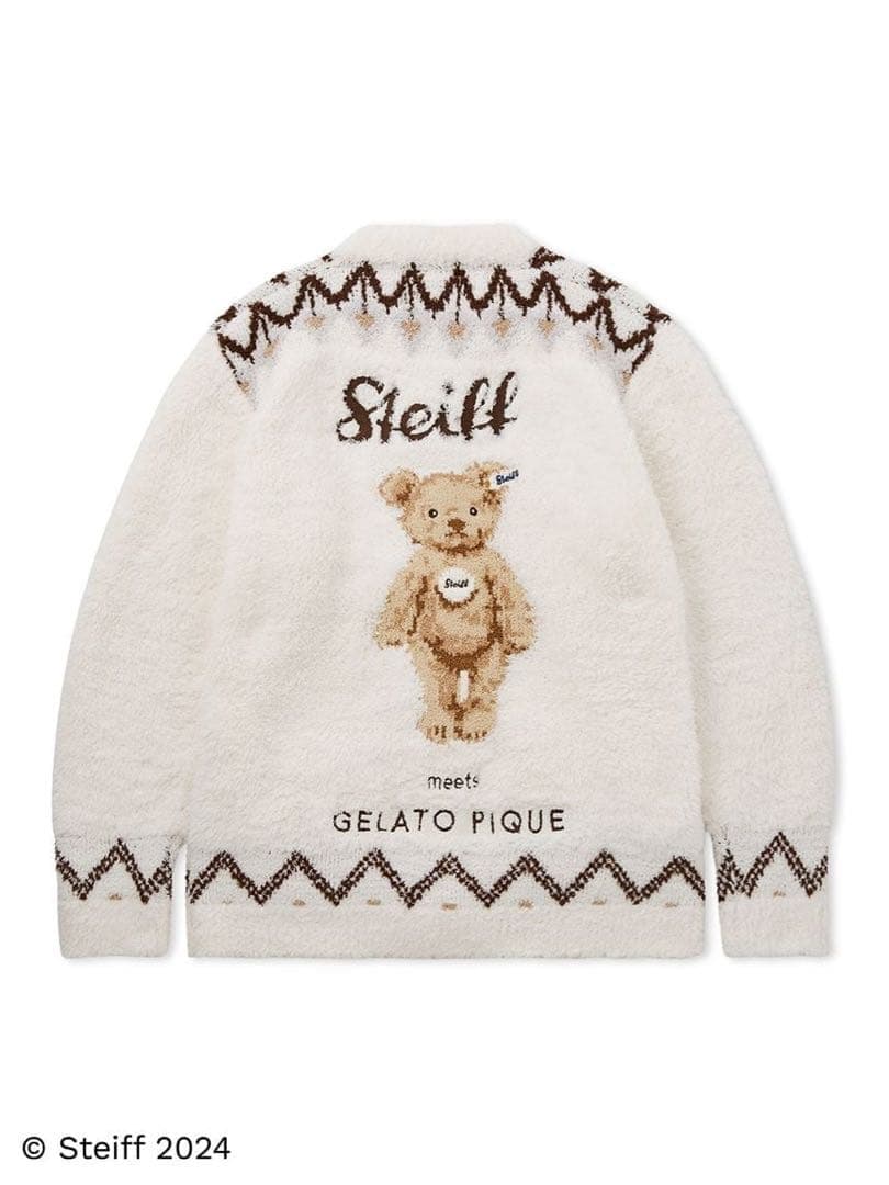 レア♡新品 ジェラートピケ【Steiff】フェアアイル柄カーディガン