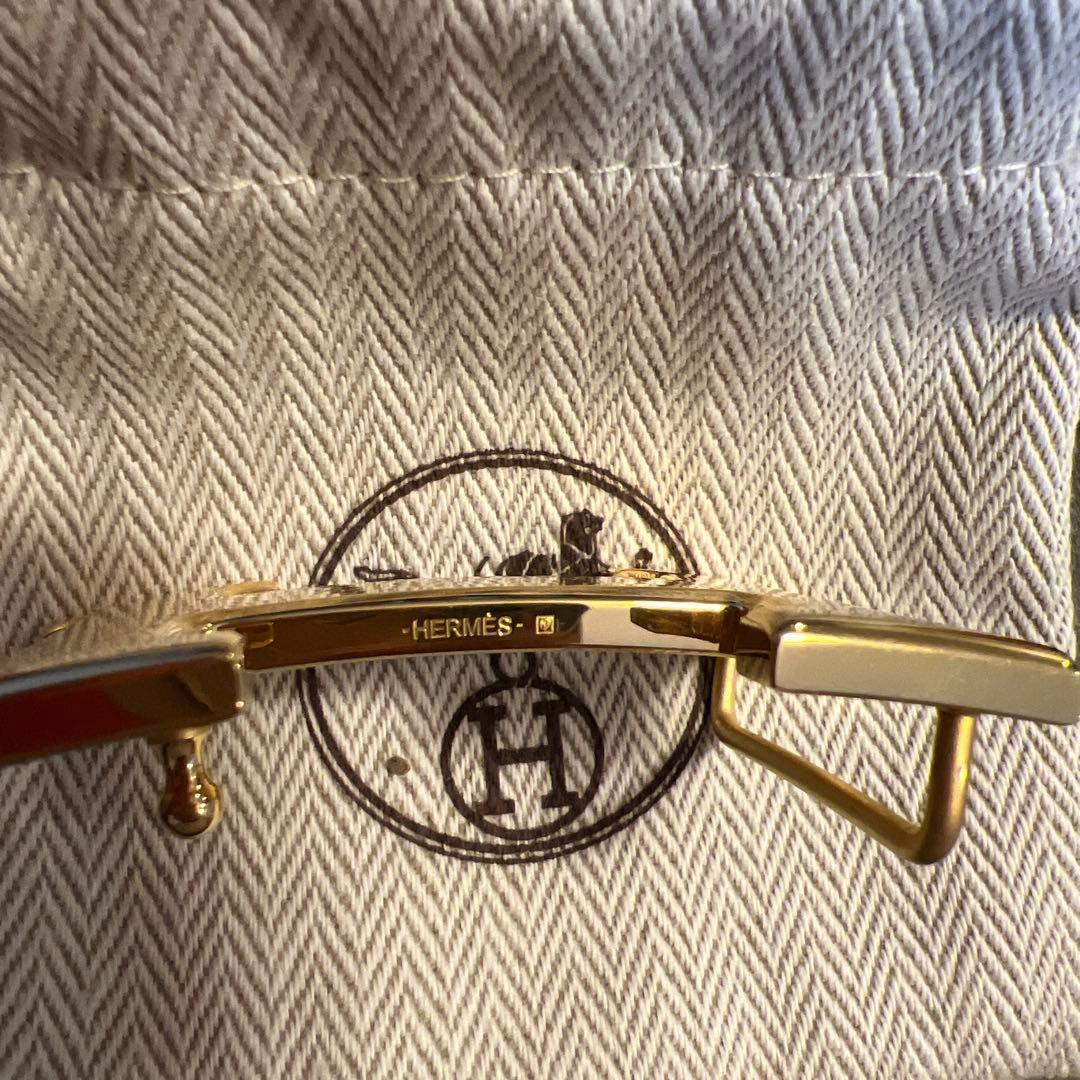 エルメス メンズ ベルトバックル 《H》 マルトレ & レザーベルト 32mm